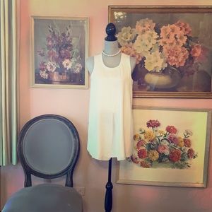 Milk white tunic tank